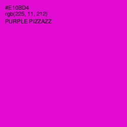 #E10BD4 - Purple Pizzazz Color Image