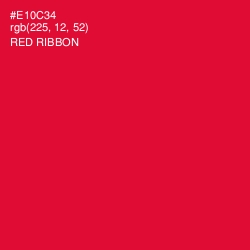 #E10C34 - Red Ribbon Color Image