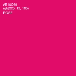 #E10C69 - Rose Color Image