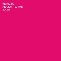 #E10C6C - Rose Color Image