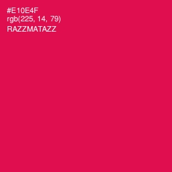 #E10E4F - Razzmatazz Color Image