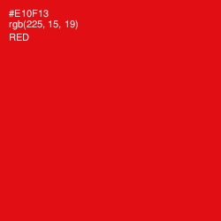 #E10F13 - Red Color Image