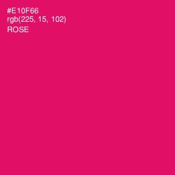 #E10F66 - Rose Color Image