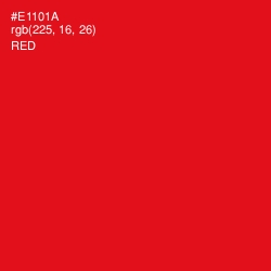 #E1101A - Red Color Image