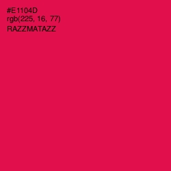 #E1104D - Razzmatazz Color Image