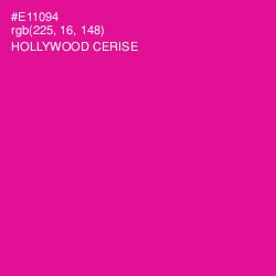 #E11094 - Hollywood Cerise Color Image