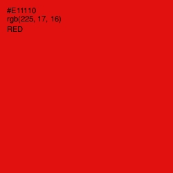 #E11110 - Red Color Image