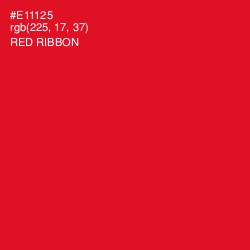 #E11125 - Red Ribbon Color Image