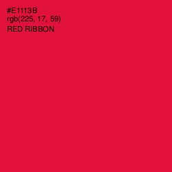 #E1113B - Red Ribbon Color Image