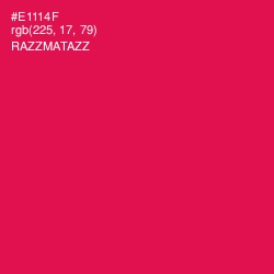 #E1114F - Razzmatazz Color Image