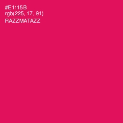 #E1115B - Razzmatazz Color Image