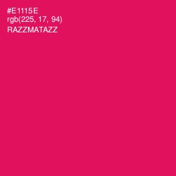 #E1115E - Razzmatazz Color Image