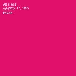 #E1116B - Rose Color Image