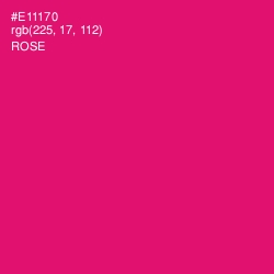 #E11170 - Rose Color Image