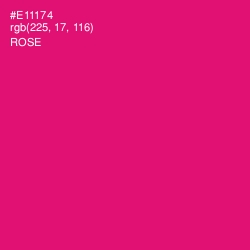 #E11174 - Rose Color Image