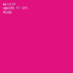 #E1117F - Rose Color Image