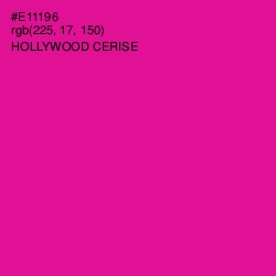 #E11196 - Hollywood Cerise Color Image