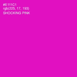 #E111C1 - Shocking Pink Color Image