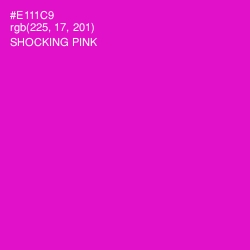 #E111C9 - Shocking Pink Color Image
