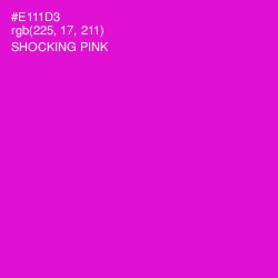#E111D3 - Shocking Pink Color Image