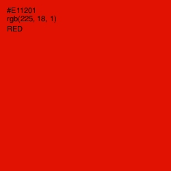 #E11201 - Red Color Image