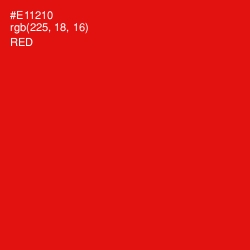 #E11210 - Red Color Image