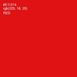 #E11214 - Red Color Image