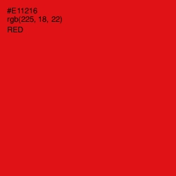 #E11216 - Red Color Image