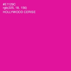 #E1129C - Hollywood Cerise Color Image
