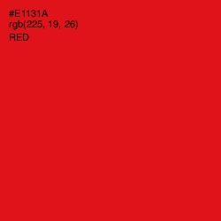 #E1131A - Red Color Image