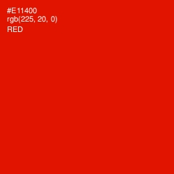 #E11400 - Red Color Image