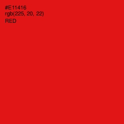 #E11416 - Red Color Image