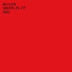 #E1141B - Red Color Image