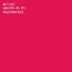 #E11451 - Razzmatazz Color Image