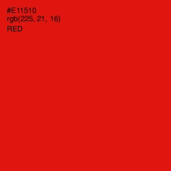 #E11510 - Red Color Image