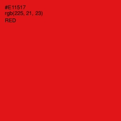 #E11517 - Red Color Image