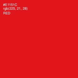 #E1151C - Red Color Image