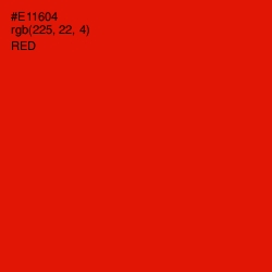 #E11604 - Red Color Image