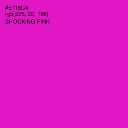 #E116C4 - Shocking Pink Color Image