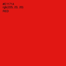 #E11714 - Red Color Image