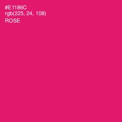 #E1186C - Rose Color Image