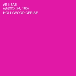 #E118A5 - Hollywood Cerise Color Image