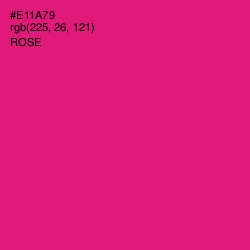 #E11A79 - Rose Color Image