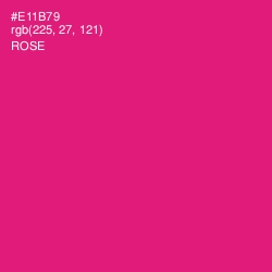 #E11B79 - Rose Color Image