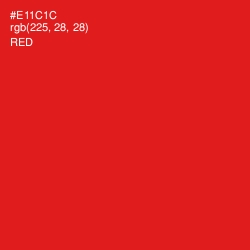#E11C1C - Red Color Image