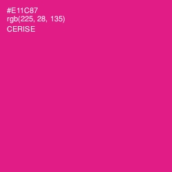 #E11C87 - Cerise Color Image