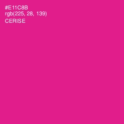 #E11C8B - Cerise Color Image