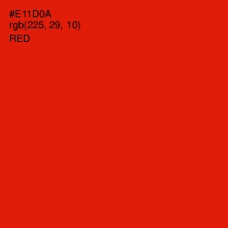 #E11D0A - Red Color Image