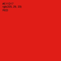 #E11D17 - Red Color Image