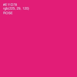 #E11D78 - Rose Color Image